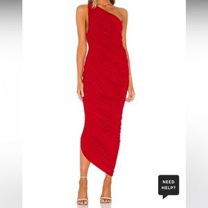 Norma Kamali Red Diana Gown